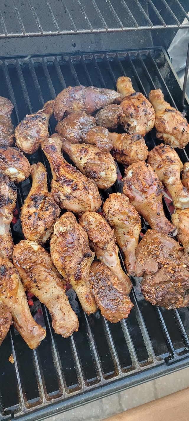 Poulet grillé sur le barbecue, Auberge Résidence Nordique